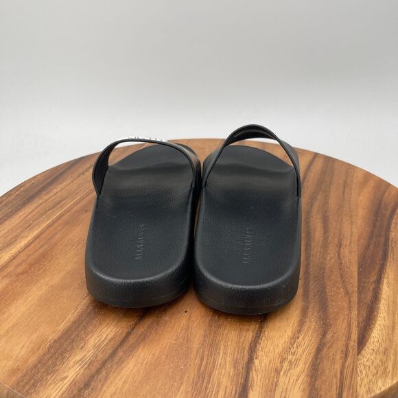 Allsaints Date Slides Mens Size 8 Black Casual Walking Pool Summer Sandals main image 6
